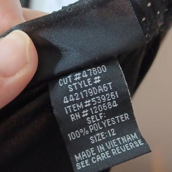 Vintage Torrid Plus Size 12 Floral and Polka Dot Dress Back Zip Pin-Up - Picture 9 of 10